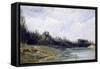Landscape at the Edge of Water, C1823-1869-Paul Huet-Framed Stretched Canvas