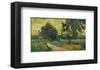 Landscape at Twilight, 1890-Vincent van Gogh-Framed Art Print