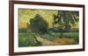 Landscape at Twilight, 1890-Vincent van Gogh-Framed Art Print