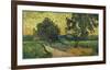 Landscape at Twilight, 1890-Vincent van Gogh-Framed Art Print