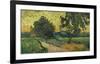 Landscape at Twilight, 1890-Vincent van Gogh-Framed Art Print