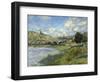 Landscape at Vetheuil by Claude Monet-null-Framed Giclee Print