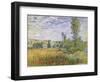 Landscape at Vetheuil-Claude Monet-Framed Art Print