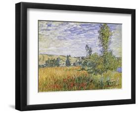 Landscape at Vetheuil-Claude Monet-Framed Art Print