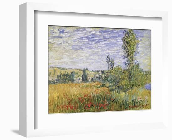 Landscape at Vetheuil-Claude Monet-Framed Art Print