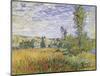 Landscape at Vetheuil-Claude Monet-Mounted Art Print