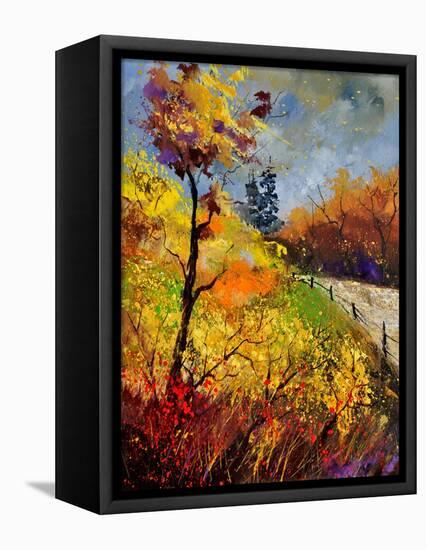 Landscape Autumn 454111-Pol Ledent-Framed Stretched Canvas