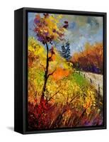 Landscape Autumn 454111-Pol Ledent-Framed Stretched Canvas