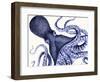 Landscape Blue Octopus-Fab Funky-Framed Art Print