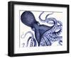 Landscape Blue Octopus-Fab Funky-Framed Art Print