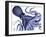 Landscape Blue Octopus-Fab Funky-Framed Art Print