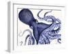 Landscape Blue Octopus-Fab Funky-Framed Art Print