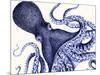 Landscape Blue Octopus-Fab Funky-Mounted Premium Giclee Print