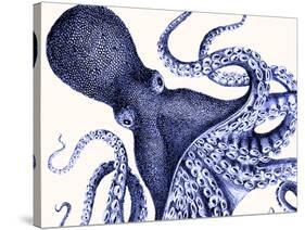 Landscape Blue Octopus-Fab Funky-Stretched Canvas