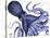 Landscape Blue Octopus-Fab Funky-Stretched Canvas