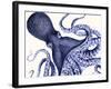 Landscape Blue Octopus-Fab Funky-Framed Art Print