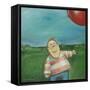 Landscape Boy Balloon-Tim Nyberg-Framed Stretched Canvas
