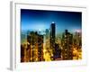 Landscape by Night, Misty Colors View, Times Square, Manhattan, New York, United States-Philippe Hugonnard-Framed Photographic Print