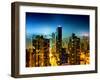 Landscape by Night, Misty Colors View, Times Square, Manhattan, New York, United States-Philippe Hugonnard-Framed Premium Photographic Print