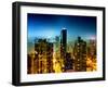 Landscape by Night, Misty Colors View, Times Square, Manhattan, New York, United States-Philippe Hugonnard-Framed Premium Photographic Print