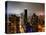 Landscape by Night, Misty View, Times Square, Manhattan, New York, United States-Philippe Hugonnard-Stretched Canvas