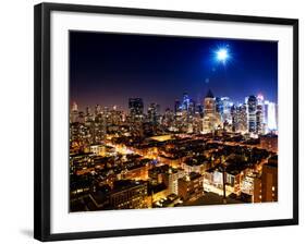 Landscape by Night of Manhattan-Philippe Hugonnard-Framed Photographic Print