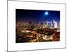 Landscape by Night of Manhattan-Philippe Hugonnard-Mounted Art Print