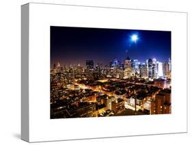 Landscape by Night of Manhattan-Philippe Hugonnard-Stretched Canvas