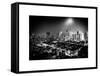 Landscape by Night of Manhattan-Philippe Hugonnard-Framed Stretched Canvas