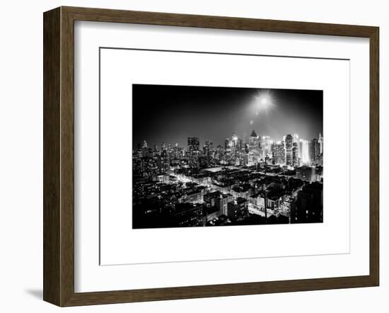 Landscape by Night of Manhattan-Philippe Hugonnard-Framed Art Print