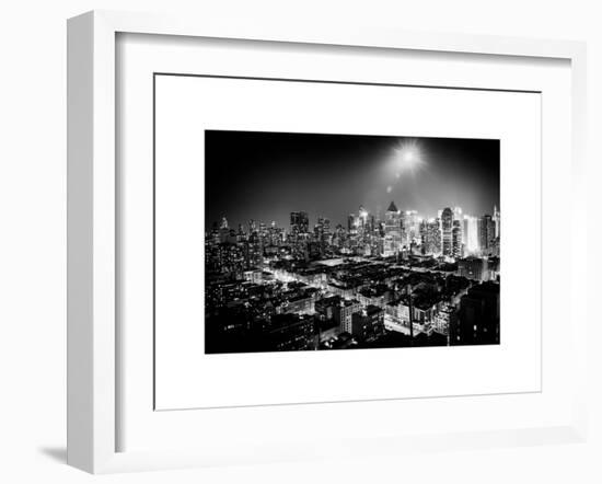 Landscape by Night of Manhattan-Philippe Hugonnard-Framed Art Print