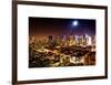 Landscape by Night of Manhattan-Philippe Hugonnard-Framed Art Print