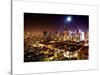 Landscape by Night of Manhattan-Philippe Hugonnard-Stretched Canvas