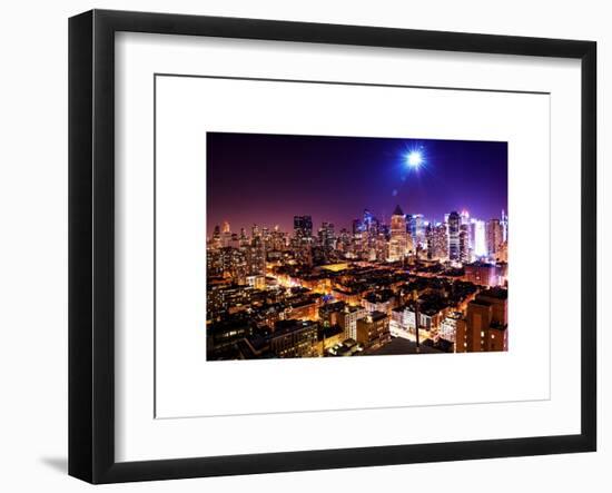 Landscape by Pink Night of Manhattan-Philippe Hugonnard-Framed Art Print