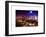 Landscape by Pink Night of Manhattan-Philippe Hugonnard-Framed Art Print