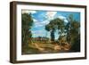 Landscape by the Lez River, 1870-Jean Frederic Bazille-Framed Giclee Print