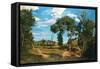 Landscape by the Lez River, 1870-Jean Frederic Bazille-Framed Stretched Canvas