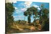 Landscape by the Lez River, 1870-Jean Frederic Bazille-Stretched Canvas