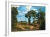 Landscape by the Lez River, 1870-Jean Frederic Bazille-Framed Giclee Print