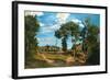 Landscape by the Lez River, 1870-Jean Frederic Bazille-Framed Giclee Print