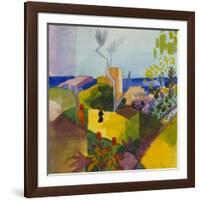 Landscape by the Sea (Landschaft Am Meer), 1914-Auguste Macke-Framed Giclee Print