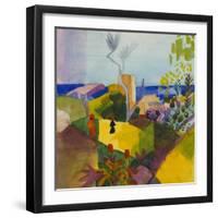 Landscape by the Sea (Landschaft Am Meer), 1914-Auguste Macke-Framed Giclee Print