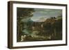 Landscape, C.1602 (Oil on Canvas)-Annibale Carracci-Framed Giclee Print