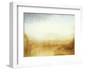 Landscape / Castle from the Meadows, C.1845 (Oil on Canvas)-Joseph Mallord William Turner-Framed Giclee Print