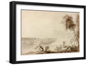 Landscape, Classical Composition-John Martin-Framed Giclee Print