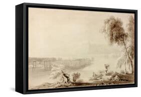 Landscape, Classical Composition-John Martin-Framed Stretched Canvas