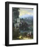 Landscape, Detail from Painting-Domenico Pecchio-Framed Giclee Print