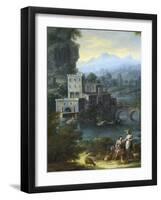 Landscape, Detail from Painting-Domenico Pecchio-Framed Giclee Print