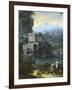 Landscape, Detail from Painting-Domenico Pecchio-Framed Giclee Print