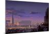 Landscape Digital Painting of Sci-Fi City,Illustration Art-Tithi Luadthong-Mounted Art Print